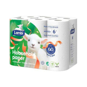 LAMBI HUSHÅLL EXTRAL 6-P X 2st