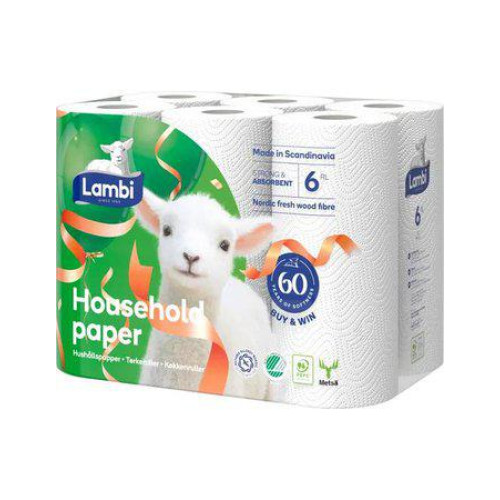 LAMBI HUSHÅLL EXTRAL 6-P X 2st