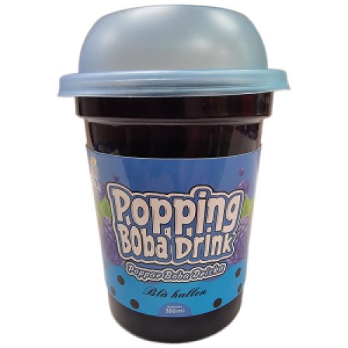 Popping Boba Drink Blå Hallon 350ml X 12 st