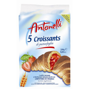 Antonelli Croissants Strawberry 225g X5px8st