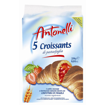 Antonelli Croissants Strawberry 225g X5px8st