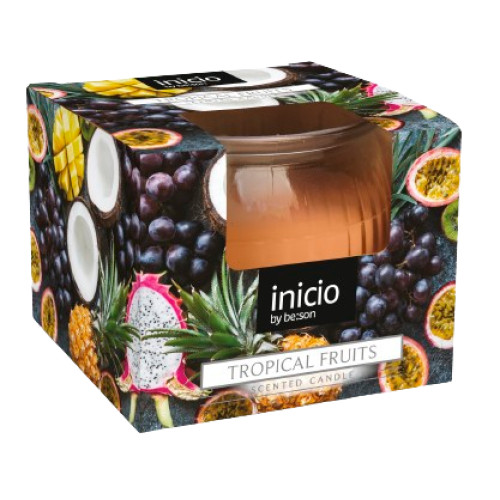 Doftljus i ask Tropical Fruits 12st
