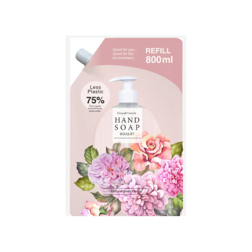 Fiona&Friends Tvål Basic Refill Bouquet 800 ml x8st