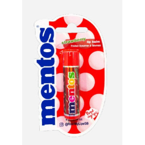 Lips Mentos Strawberry lipbalm 4g x12st
