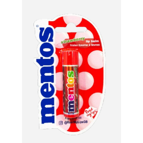 Lips Mentos Strawberry lipbalm 4g x12st