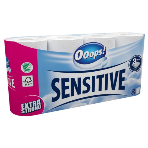 Ooops Toalettpapper 6 pack x 8st