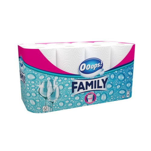 Ooops Family Hushållspapper 8px4st /säck