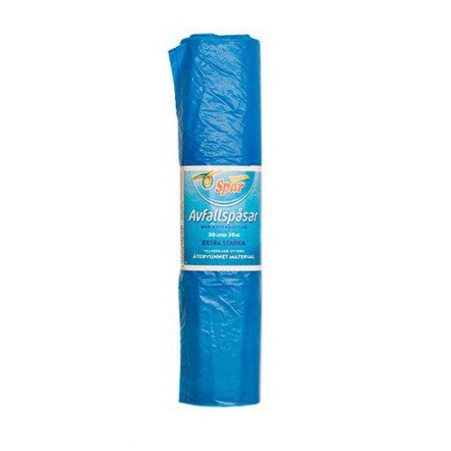 AVFALLSPÅSAR 20-P X 30  BLÅ 30L