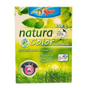 Spar Oparfym Natura Tvättmedel Color 1kg  X 12st