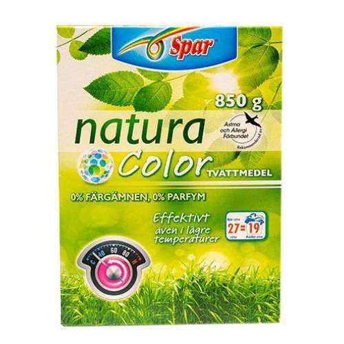 Spar Oparfym Natura Tvättmedel Color 1kg  X 12st
