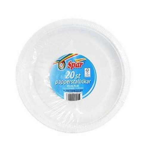 TALLRIK 23CM 20-P X 12 ST