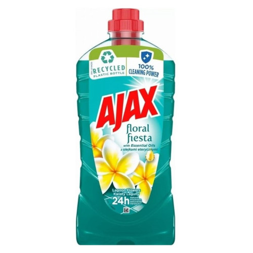 Ajax12x1L  Floor Cleaner Lagoon Flowers BLÅ 12x1L