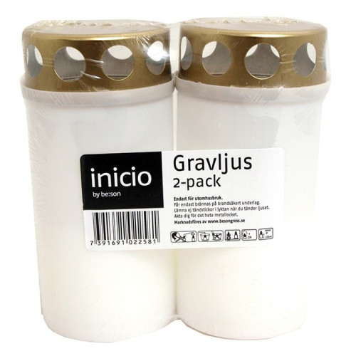 inicio Gravljuslykta 12x 2-pack 30 h