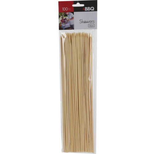 Grillspett bambu 60 cm x 100px12st