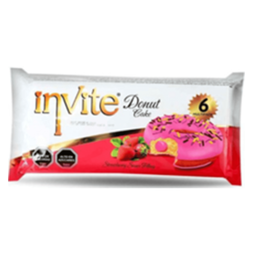 Donut Jordgubb 6 P 240g X 12st