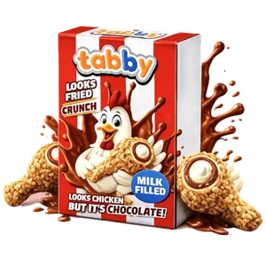 Tabby Chocolate Chicken 50 G X12st
