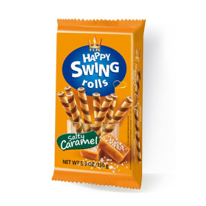 HAPPY SWING ROLLS SALTY CARAMEL 16 X 150 G