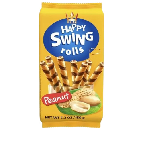 Happy Swing Rolls Peanut  150 G X16st
