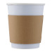 Kaffe krage brun för mugg 200 st