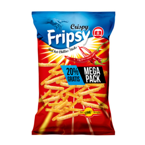 Fripsy sticks Chili 120g x 12