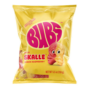 Bubs Fruity Lemon Mix Skalle 90gx16st