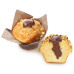 Vaniljmuffins med hasselnötsfyllning 112g  Antal: 36st