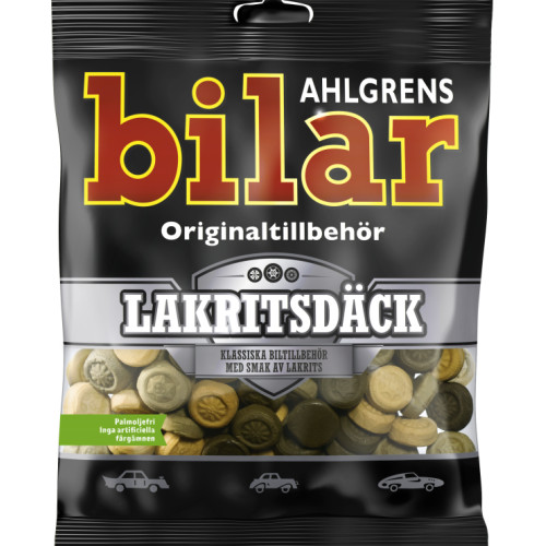 Bilar Lakritsdäck 110g 12st