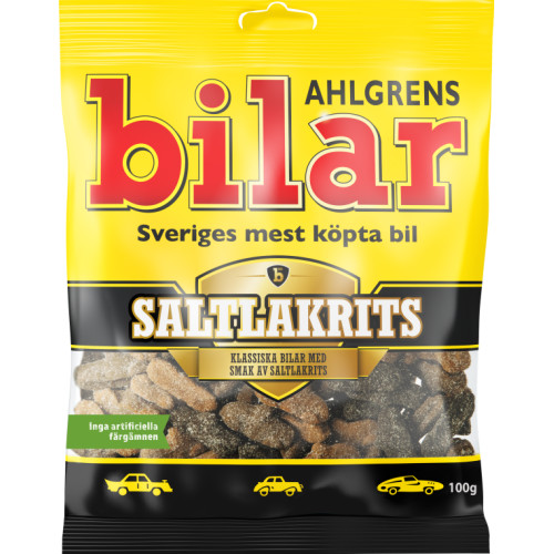Bilar Saltlakrits 100g 12st