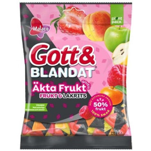 gott Äkta Frukt & Lakrits12stx220g