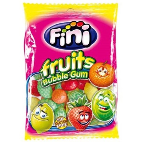 FINI FRUITS BUBBLEGUM PÅSE 80G x12st