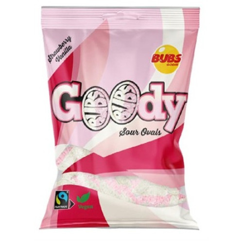 bubs SOUR OVALS STRAWBERRY VANILLA 90Gx12st
