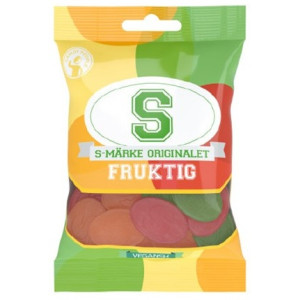 S-MÄRKE FRUKTIG 70G x18st