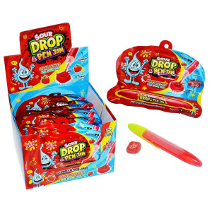 Sour Drop Pen Jam Strawbery 55g X 12st
