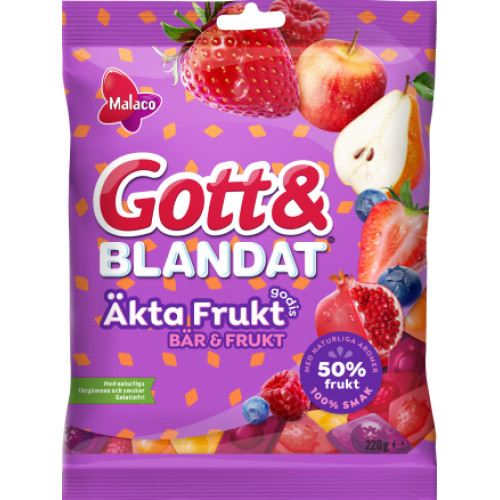 Gott & Äkta Fruktgodis100g12st