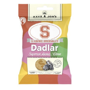S-märke Dadlar Supersur Ananas/citron 50gx20st