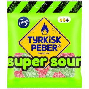 Tyrkisk Peber Super Sour 80gx12st