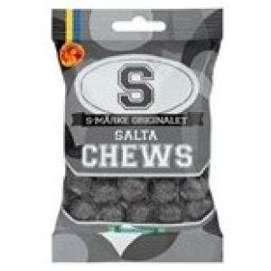 S-MÄRKE CHEWS SALTA 70G x18st