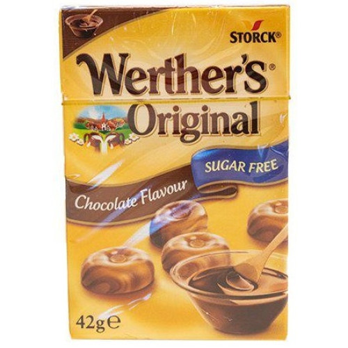 WERTHERS 42 G X 12  CHOCOLATE SUGAR FREE