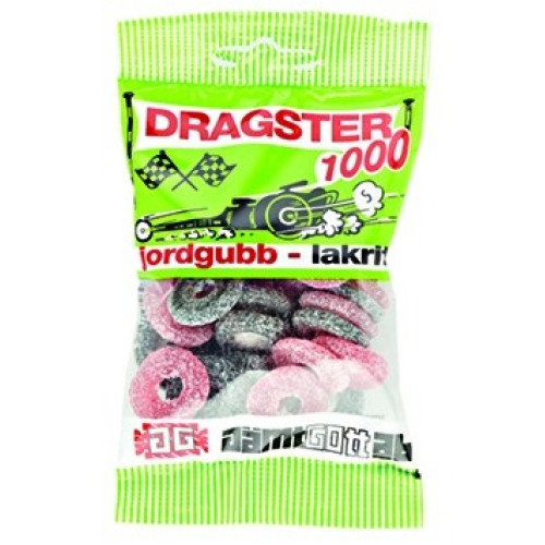DRAGSTER  JORDG/LAKRITS 65G x12st