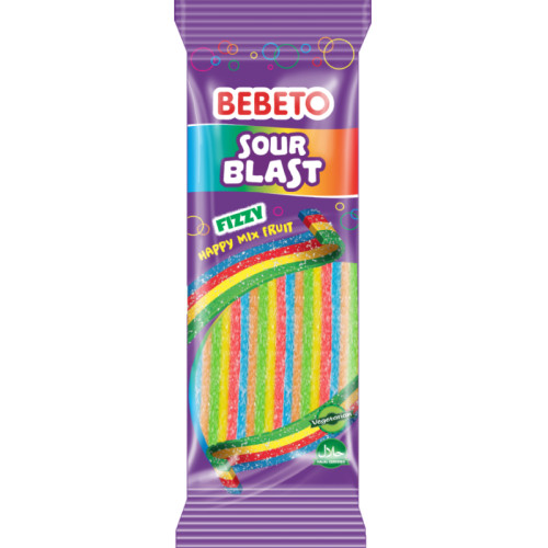 wacky Sour blast fruit 180g x12st