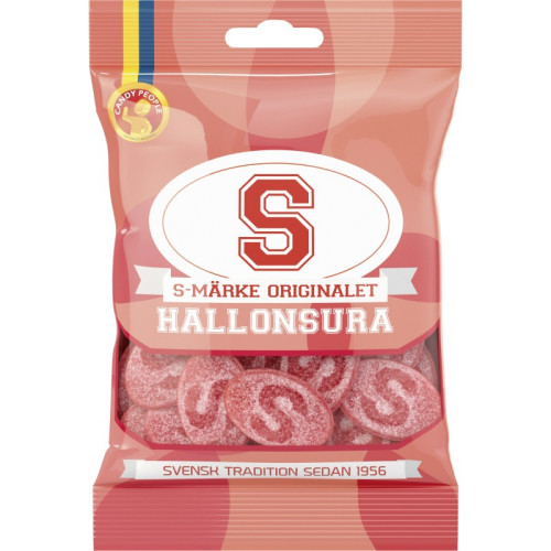 S-MÄRKE HALLON SUR 80G X18