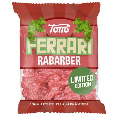 Ferrari Rabarber Påse Toms 120g x15