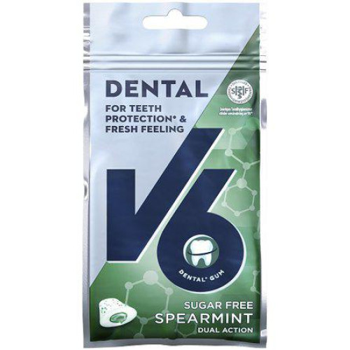 V6 Dental Dual Action Spearmint* 30 G X 28