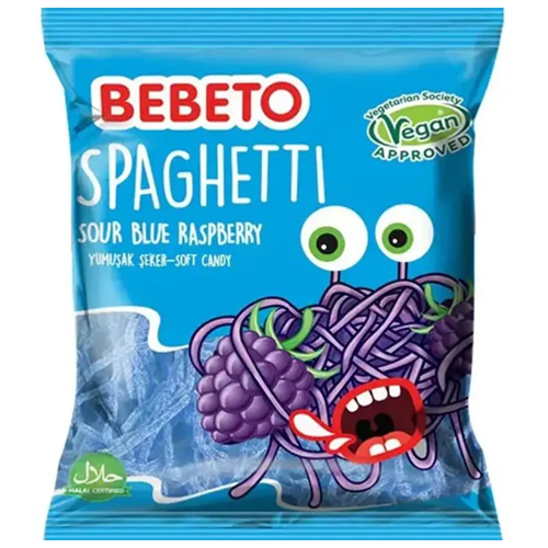 BEBETO Spaghetti blue rasber 70g X 12