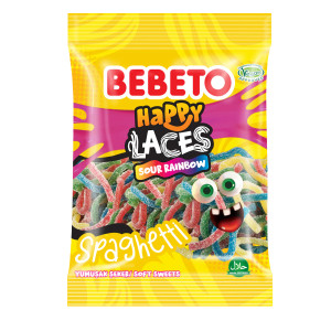 Bebeto Spaghetti Rainbow 70g X12st