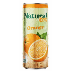 NATURAL BURK APELSIN100% 250MLx24