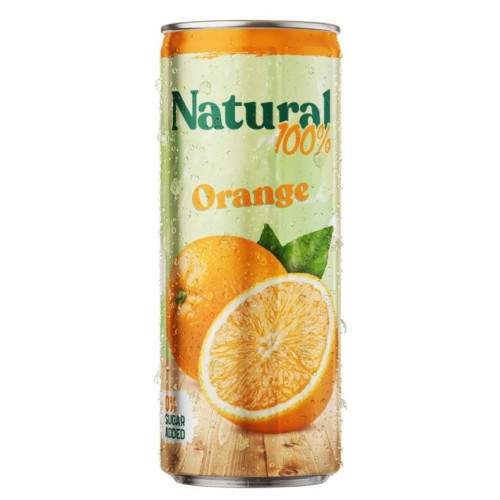 NATURAL BURK APELSIN100% 250MLx24