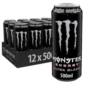 Monster - Ultra Black 500ml X12st