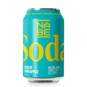 Nåbe Soda Peach/pineapple  33 Cl X12st