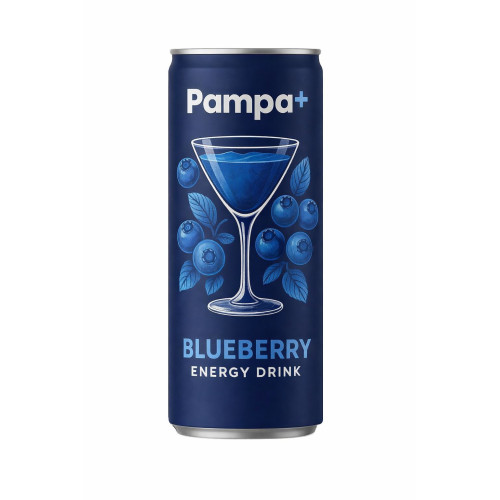 Pampa Blueberry Energy Drink 250 Mlx24st